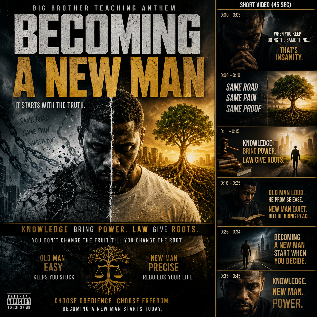 Becoming a new man.